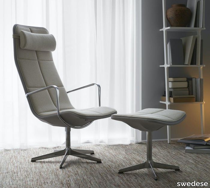 Kite swivel chair high back with armrest.