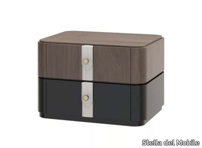 PR.141.2 - Rectangular wooden bedside table with drawers _ Stella del Mobile