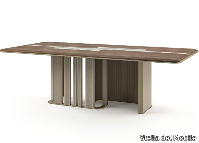 PR.406 - Rectangular walnut table _ Stella del Mobile