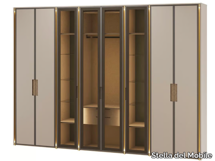 PR.900 - Built-in wood and glass wardrobe _ Stella del Mobile