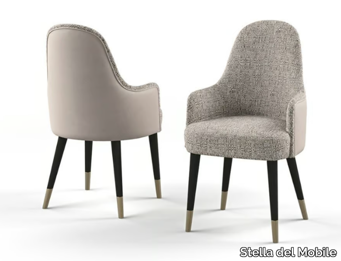 PR.453 - Upholstered fabric chair with armrests _ Stella del Mobile