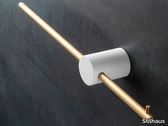 EQUILIBRIUM EQR 06/11 SX - Brass toilet roll holder / towel rack _ Stilhaus