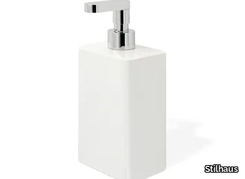 LIVING - Ceramic Bathroom soap dispenser _ Stilhaus