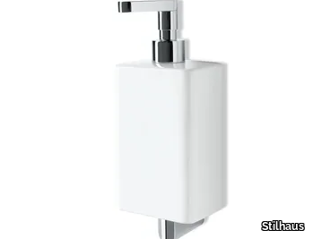 LIVING - Wall-mounted ceramic Bathroom soap dispenser _ Stilhaus