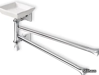 PRISMA - Chromed brass soap dish / towel rack _ Stilhaus