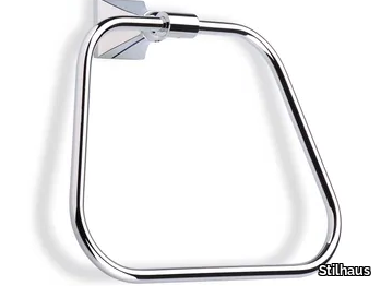 PRISMA - Chromed brass towel ring _ Stilhaus