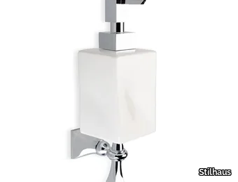 PRISMA - Wall-mounted ceramic Bathroom soap dispenser _ Stilhaus