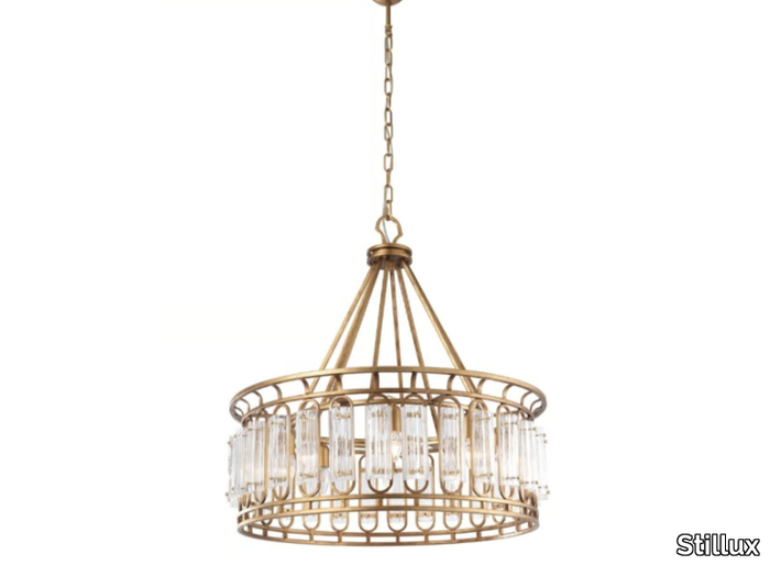 NEW DIRECTIONS 20618 - Metal and blown glass chandelier _ Stillux