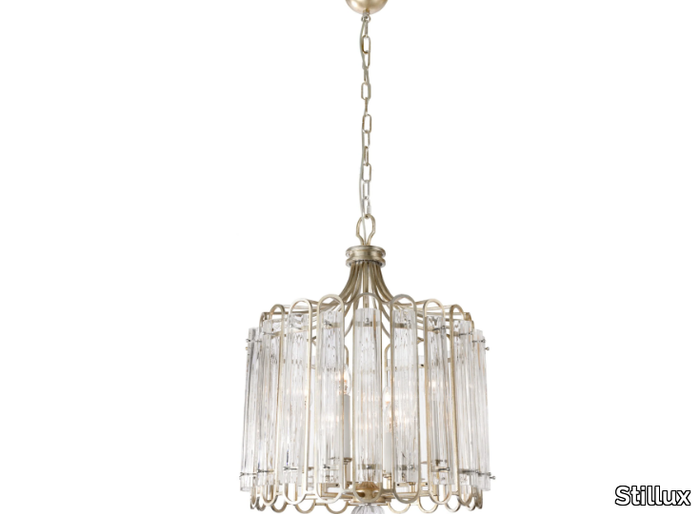 NEW DIRECTIONS 20716 - Blown glass and iron chandelier _ Stillux