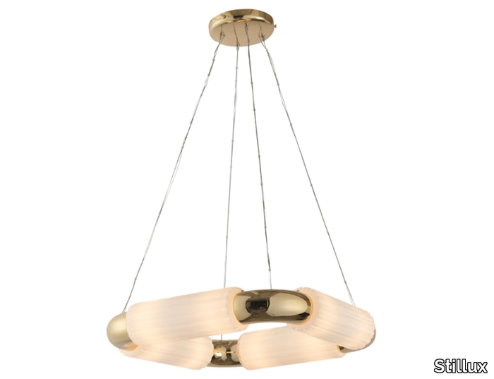 LIGHTING LAB 21043 - LED metal and blown glass pendant lamp _ Stillux