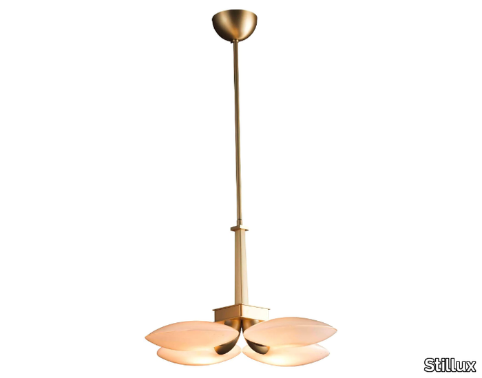 LIGHTING LAB 21035 - LED metal and blown glass pendant lamp _ Stillux