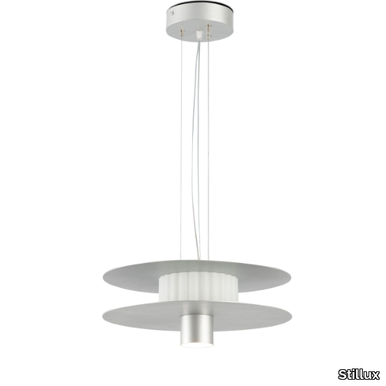 OVERLAY 21640 - LED glass and metal pendant lamp _ Stillux