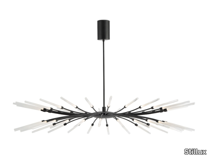 TWIG 21626 - LED Pyrex® and metal pendant lamp _ Stillux