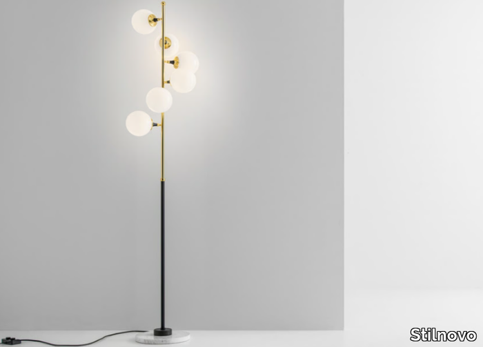 GALASSIA - Floor lamp in glass and metal _ Stilnovo