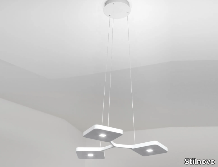 QUAD_P3 - LED aluminium pendant lamp _ Stilnovo