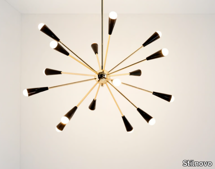 SPUTNIK - Brass pendant lamp _ Stilnovo