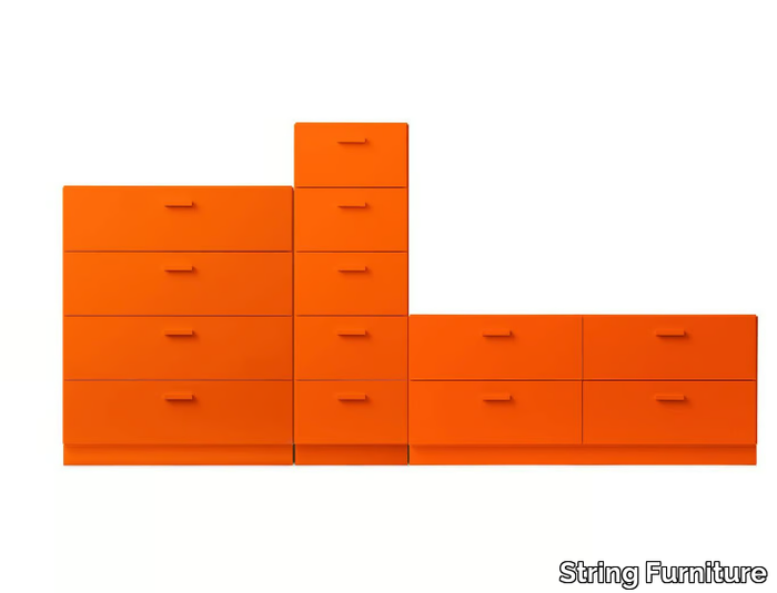 RELIEF - Sectional MDF chest of drawers _ String Furniture