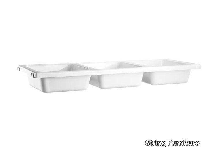 STRING® SYSTEM BOWL SHELF - ABS storage box _ String Furniture