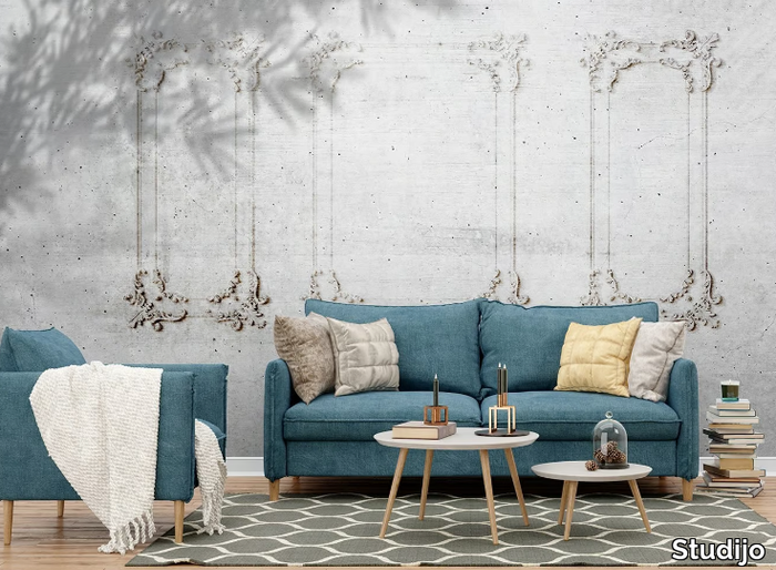 CONCRETE STUCCO - Trompe l'oeil wallpaper _ Studijo