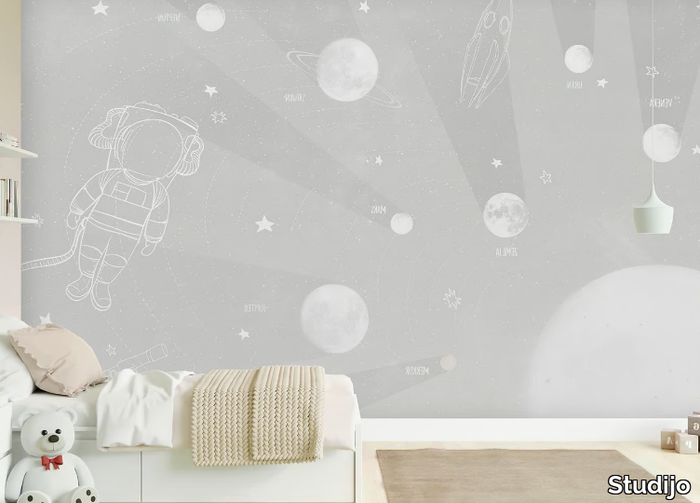 BRIGHT COSMOS - Landscape kids wallpaper _ Studijo