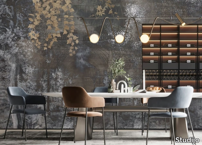 IVY - Wallpaper with floral pattern _ Studijo