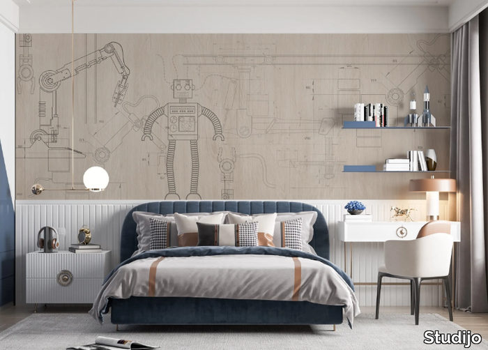 ROBOTICS - Motif kids wallpaper _ Studijo