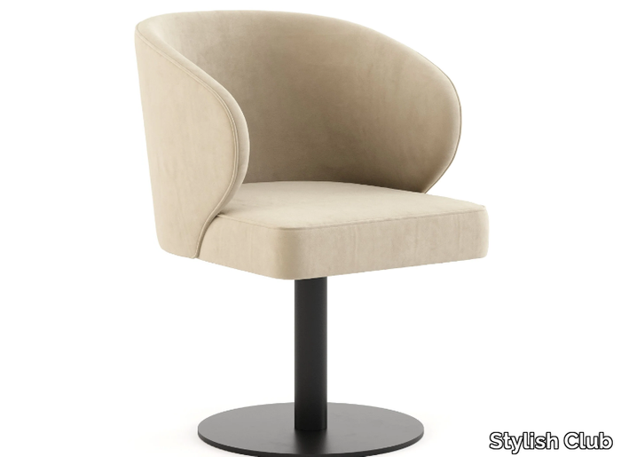 FORTUNE - Swivel upholstered velvet chair _ Stylish Club