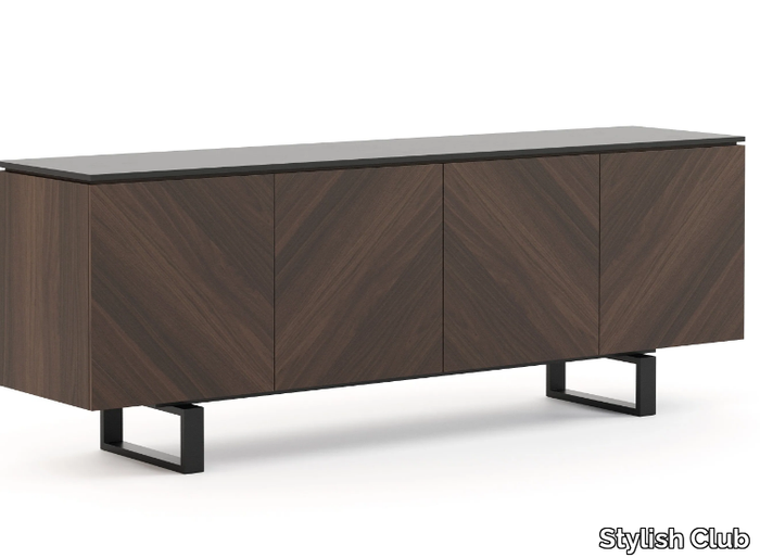 LISBOA - Contemporary style wooden sideboard with doors _ Stylish Club