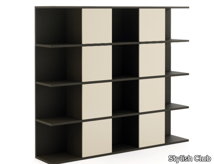 MANHATTAN - Open wood veneer bookcase _ Stylish Club