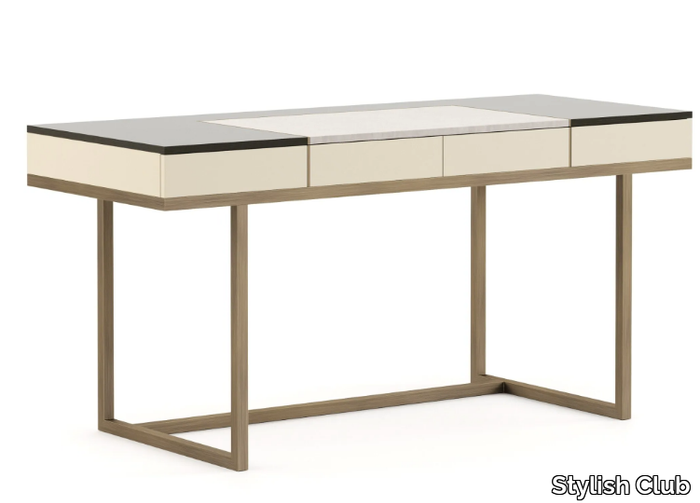 MANHATTAN - Wood veneer secretary desk with drawers _ Stylish Club