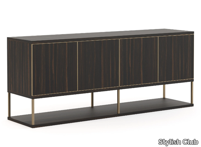 MANHATTAN - Wood veneer sideboard with doors _ Stylish Club