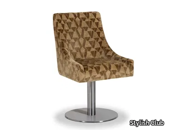 VOILIER - Swivel upholstered velvet chair _ Stylish Club