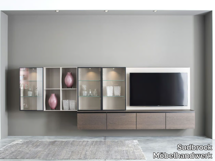 CUBO 69 - Wall-mounted TV wall system _ Sudbrock Möbelhandwerk