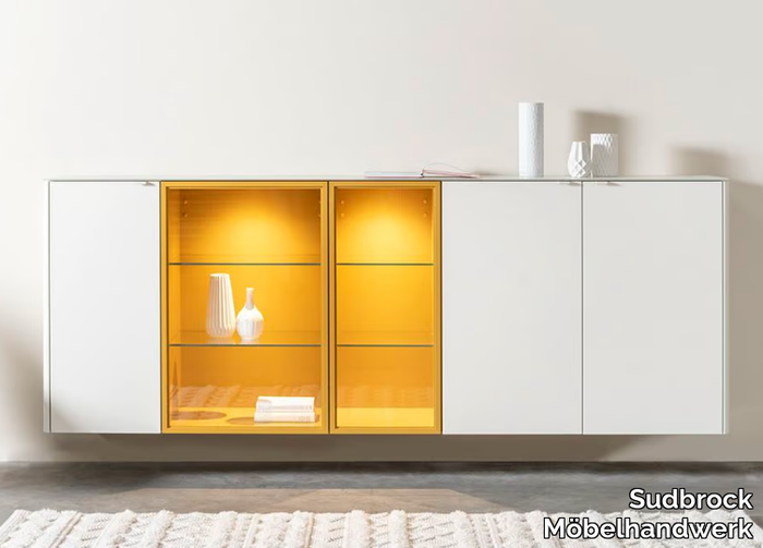 GOYA 58 - Suspended sideboard with integrated lighting _ Sudbrock Möbelhandwerk