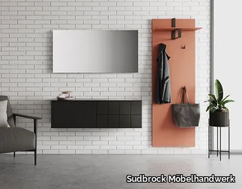 TAO 10 - Wall-mounted hallway unit with mirror _ Sudbrock Möbelhandwerk