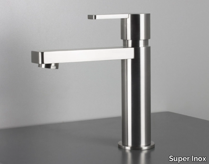 EXO 0301119X - Countertop stainless steel washbasin mixer _ Super Inox