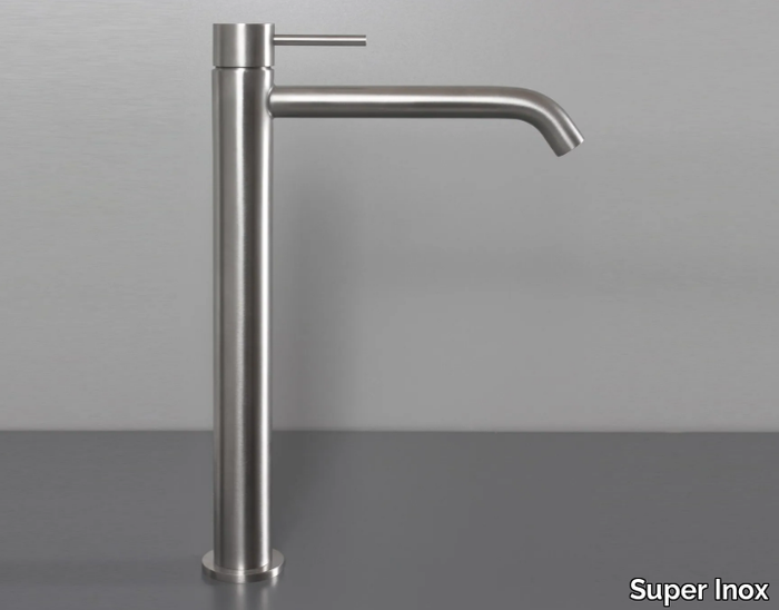 MARLEY 0341120X - Single handle stainless steel washbasin mixer _ Super Inox