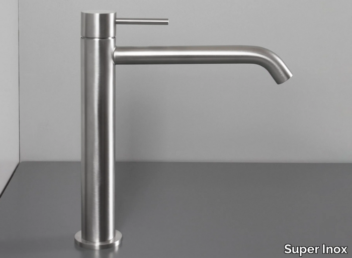 MARLEY 0341166X - Countertop stainless steel washbasin mixer _ Super Inox