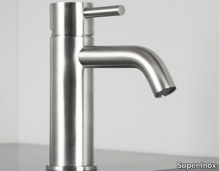 CAVE 0251119X - Single handle stainless steel washbasin mixer _ Super Inox