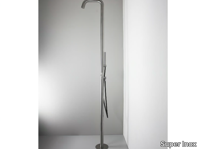 DMB 0033502X - Floor standing stainless steel shower panel with hand shower _ Super Inox