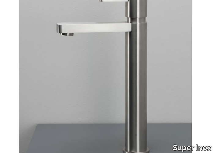 EXO 0301166X - High countertop stainless steel washbasin tap _ Super Inox