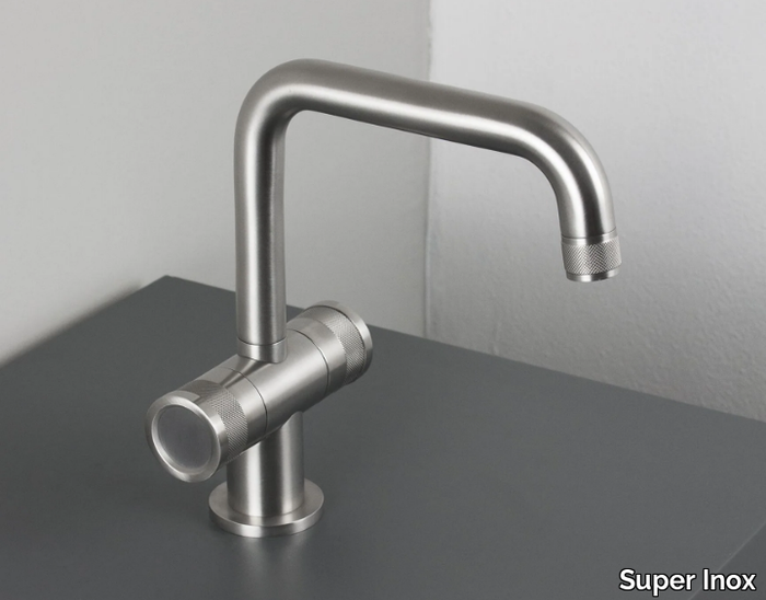 RÉTRO 0281240X - Countertop 1 hole stainless steel washbasin tap _ Super Inox