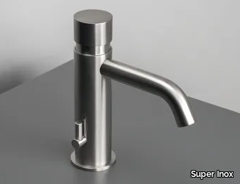 PROFESSIONALS 0411119X - Countertop self-closing stainless steel washbasin mixer _ Super Inox