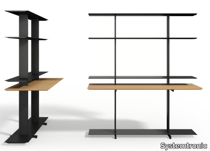 WING - Bookcase with secretary desk _ Systemtronic