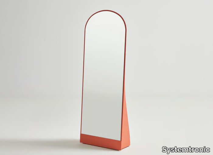 CROMA - Freestanding aluminium mirror _ Systemtronic