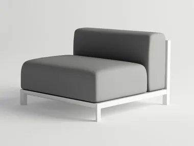 NUBES MODULAR SOFA CENTER PIECE - Aluminium garden armchair _ 10Deka