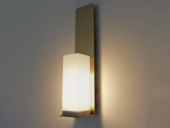 SQUARE CANDLE - LED brass wall lamp _ 247LAB