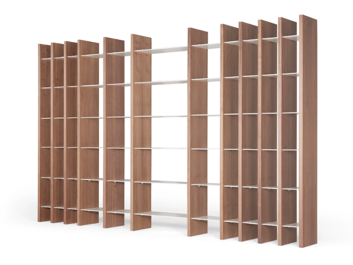 SISTEMA PARERE 1 - Sectional wooden bookcase _ AMURA