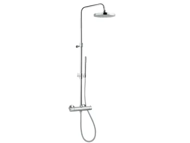 CL025 AM - Wall-mounted multifunction thermostatic shower panel _ AQUAELITE