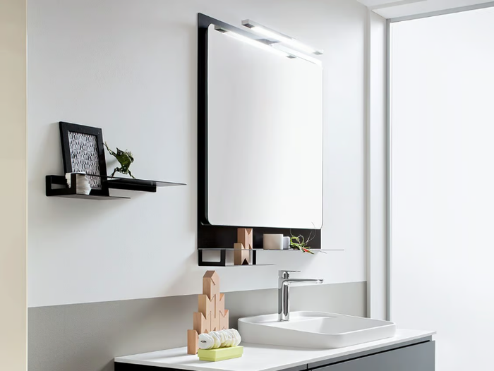 HITO - Wall-mounted bathroom mirror with integrated lighting _ ARBLU